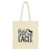 Bold as an Eagle Tote Bag, Inspirational Bird Design, Motivational Canvas Bag, Gift for Her, Everyday Bag, Trendy Tote, Book Bag - Tawshia